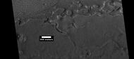 Hollowed out terrain in Deuteronilus Mensae, as seen by HiRISE under HiWish program