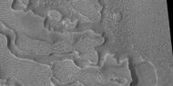 Close-up of canyons from previous image, as seen by HiRISE under HiWish program