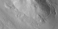 Close view of dipping layers, as seen by HiRISE under HiWish program