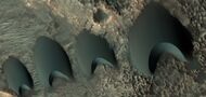 Close, color view of dunes, as seen by HiRISE under HiWish program