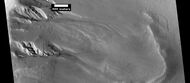 Gullies in crater, as seen by HiRISE under HiWish program
