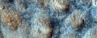 Close, color view of mounds, as seen by HiRISE under HiWish program