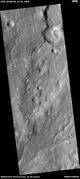 Channels with one leading to a lake This image was named HiRISE picture of the day.