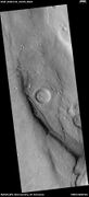 Wide view of dipping layers, as seen by HiRISE under HiWish program