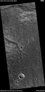 Channels, as seen by HiRISE under HiWish program These channels are in the ejecta of a crater; hence, they may have formed from warm ejecta melting ground ice.