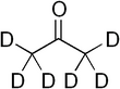 Skeletal formula of deuterated acetone