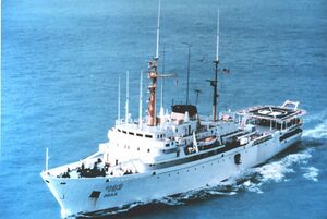 NOAAS Researcher (R 103) port bow view.jpg