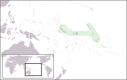 Location of Kiribati