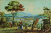 Dunedin from Little Paisley (1849)