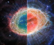 Ring Nebula in the northern constellation of Lyra