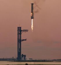 Booster 12 descending towards the launch tower