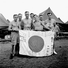 Liberated Canadian POWs arriving in Manila, Philippines, 1945