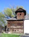 Hencz mill, the woody part of the building from the west, Zalaegerszeg, 2005