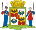 Primer escudo de 1849, en color.