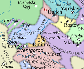   Principality of Tver in the 14th century, during the Great Troubles