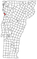 Kaart van Vermont